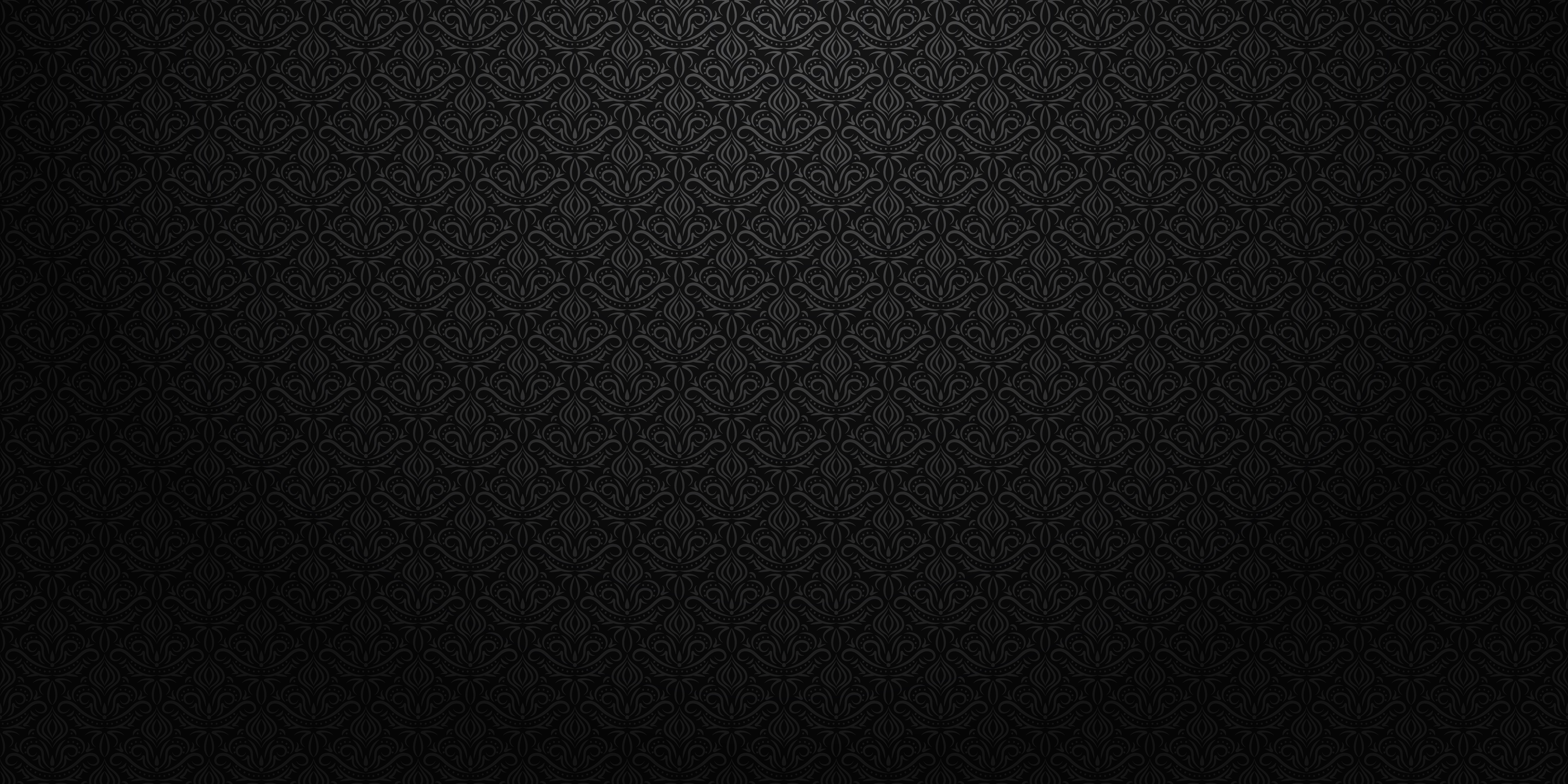 Seamless Victorian Pattern Dark Black Texture